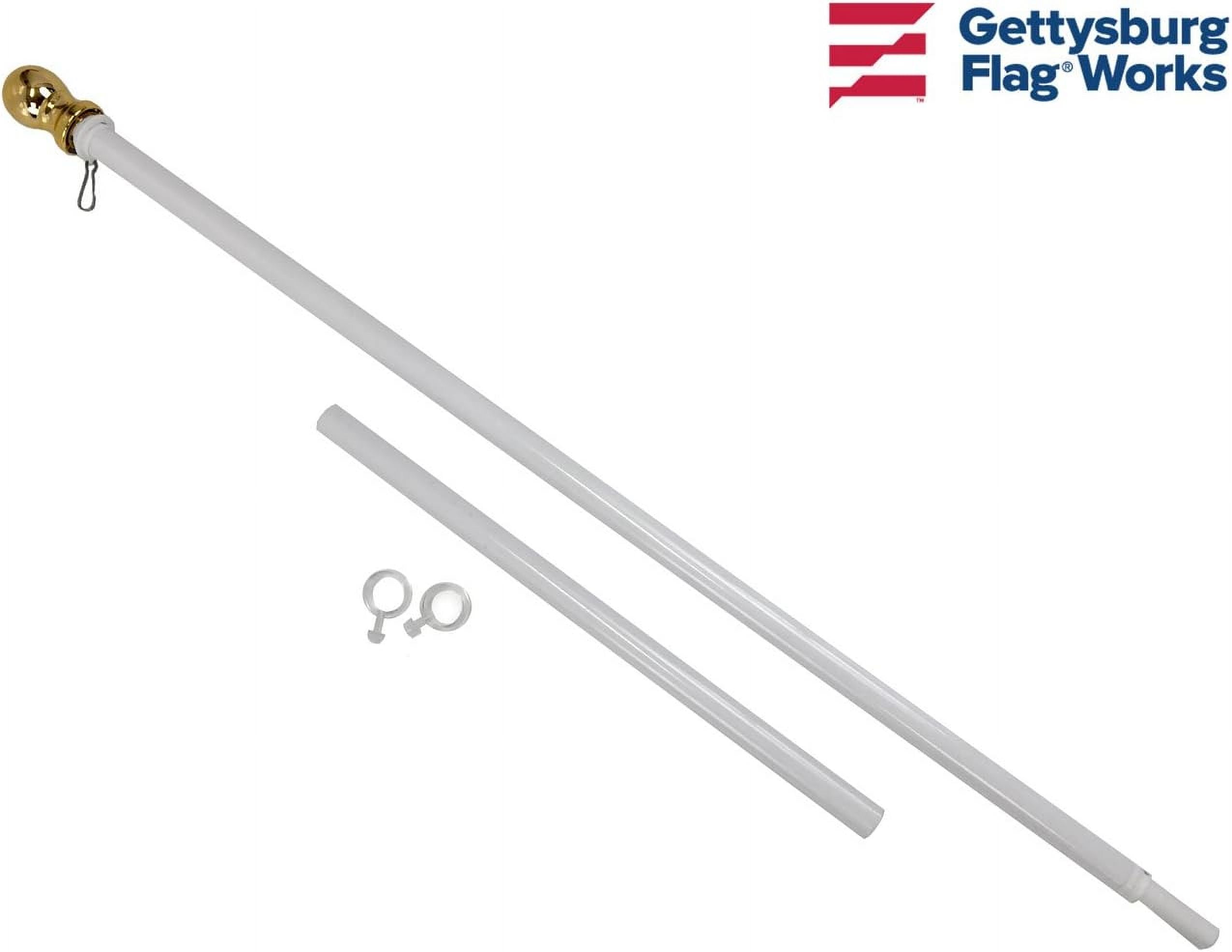 3x5' Worry Free US Flag Super Set- includes pole, bracket and American Flag - Display the US Flag!