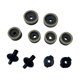 thumbnail image 2 of 10x Accesorios repuesto para platillos Tuercas rápidas para platillos Almohadillas fieltro resistentes para batería percusión profesional Gris, 2 of 8
