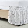 thumbnail image 5 of Blueek Wrap Around Dust Ruffle Bed Skirt, Anti Slip Fitted Bed Skirt for Spring Mattress Hotel Style Bed Cover with Full Coverage(3.9x6.5ft), 5 of 6