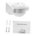 thumbnail image 1 of AC 220V-240V 180 Degree Outdoor IP44 Security PIR Infrared Motion Sensor Switch Movement Detector Max 12m 3-2000LUX Energy-saving Automatic Lighting Switch, 1 of 8