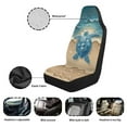 thumbnail image 6 of Yuyamidu Sea Turtle Car Front Seat Covers 2 pcs Set Vehicle Seat Protective Covers, Fit Most Cars, Sedan, Truck, SUV,Van, 6 of 7