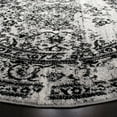 thumbnail image 2 of SAFAVIEH Adirondack Zoey Traditional Faded Area Rug, Silver/Black, 4' x 4' Round, 2 of 4