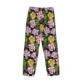 thumbnail image 5 of Xecao Colorful Roses Men's Straight Lounge Pajama Pants: The Ultimate in Comfortable Sleepwear, 5 of 9