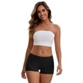 thumbnail image 4 of Unique Bargains Seamless Ice Silk Lace Trim Slip Shorts S Black Y1, 4 of 6