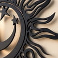 thumbnail image 5 of Metal Art Wall Decor | Black Metal Wall Art Sun and Moon Decor Celestial Wall Decor for Living Room Boho Outdoor Decor for Patio Bedroom, 5 of 9