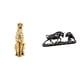 thumbnail image 1 of Figura de guepardo,Figura de guepardo dorado,adorno de escritorio moderno,Estatua de escritorio,Figura decorativa de pelea de toros y osos,Colecciones de esculturas de toros,artesanía de, 1 of 8