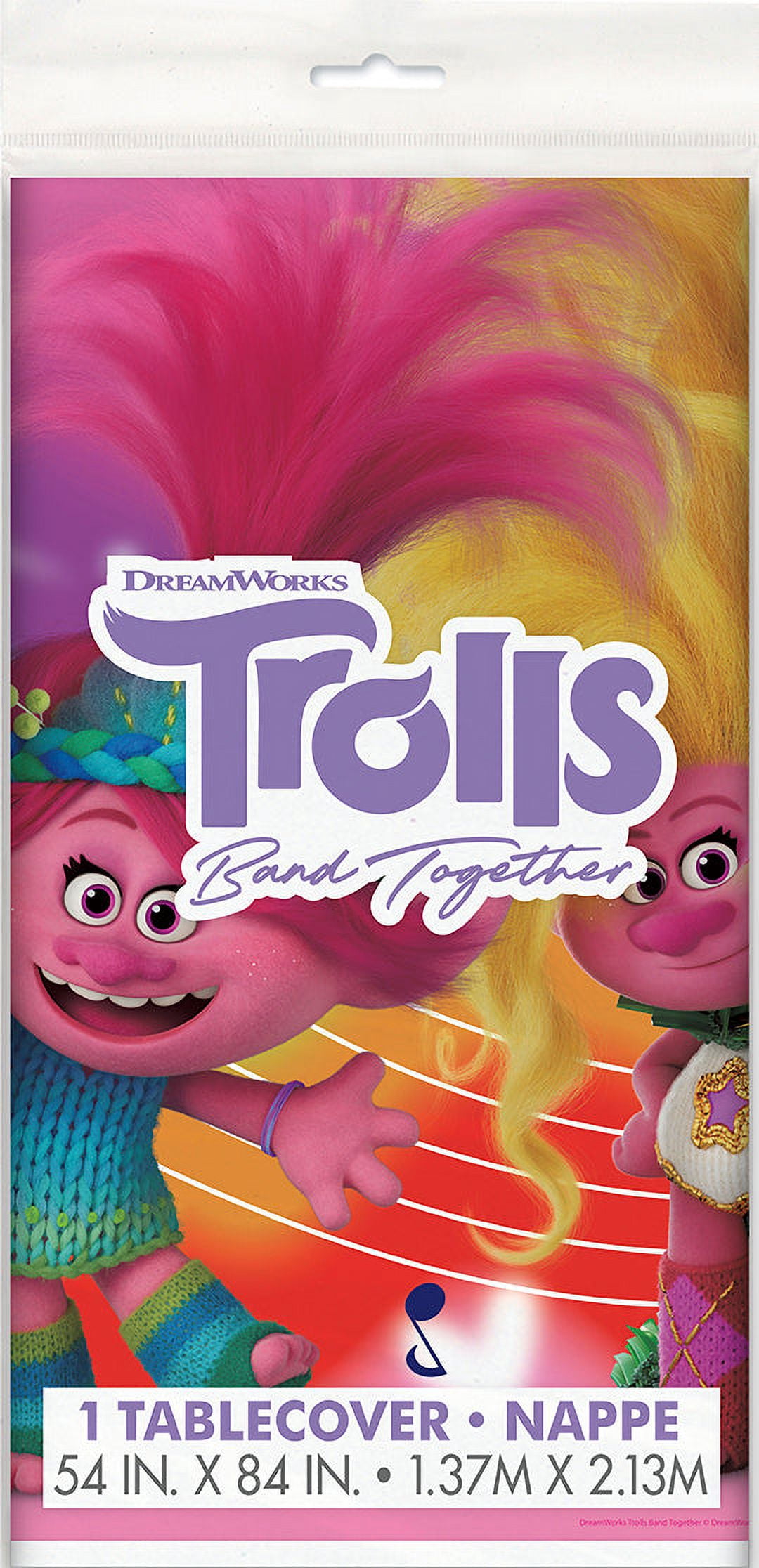 Trolls Plastic Table Cover, 54