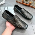 thumbnail image 6 of Big Size Men's Casual Loafers Slip On Leather Shoes Comfortable Lightweight Driving Shoes Male Moccasins Classic Penny Loafer Flats Boat Shoes Outdoor Walking Shoes, 6 of 14