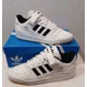 thumbnail image 1 of New Adi-das Originals Forum Low Shoes- White/Black/Gum (H01924) Men’s US 10, 1 of 6
