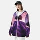thumbnail image 3 of Balery Lavender Field Sunset Sudadera ligera de manga larga con capucha y protección solar UPF 50+ para hombre y mujer, ideal para pesca y running-Small, 3 of 7