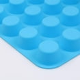 thumbnail image 4 of 3-Pack Silicone Non-Stick Mini Muffin Tins For Cupcakes, Tartlets Blue, 4 of 7