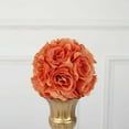 thumbnail image 2 of Efavormart 2 Pack | 7" Terracotta Flower Ball Silk Rose Pomander Kissing Ball, 2 of 11