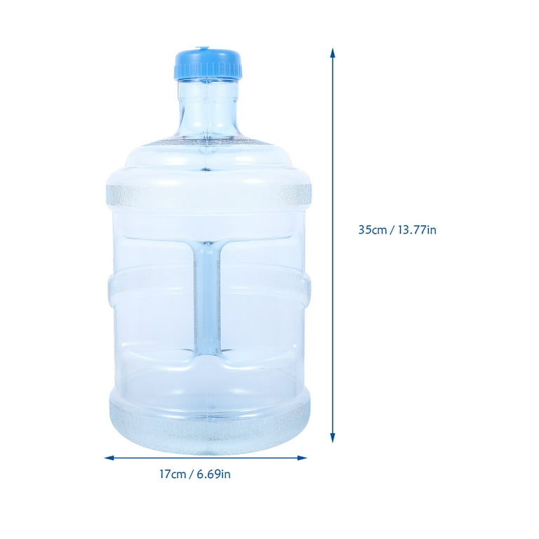 NUOLUX 5 Liters of Pure Water Bottle Mineral Water Bottle Portable PC  Bucket with Handle Portable for Car Carrying (5L) 
