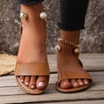 thumbnail image 2 of Sandalias de Mujer Cómodas Versátiles Hebilla Correa Plana Más Tamaño Primavera Y Verano de Moda Tacón Bajo, 2 of 9