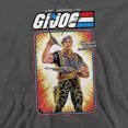thumbnail image 2 of G.I. Joe Flint Card Unisex Adult Pull-Over Hoodie, Charcoal, Small, 2 of 5