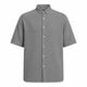 thumbnail image 4 of Blusa y camisa de manga corta con cuello vuelto para hombre, color liso, informal, a la moda, de manga corta, con cuello vuelto y botones, blusa de poliéster para hombre., 4 of 6