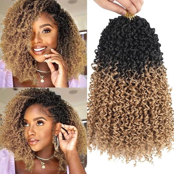 Short Curly Crochet Hair, Pre-twisted Spring Twist Braids, Fluffy Voluminous Synthetic Fiber