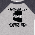 thumbnail image 4 of Inktastic Arizona Someone Loves Me Gift Boys or Girls Baby Bodysuit, 4 of 5