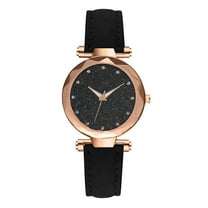Ausyst Watch for Women Watches Bracelet Set Flowers Ladies Bracelet Watch Casual Leather Quartz