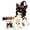 A, variant on Halloween Hood DIY Crochet Kit, Spooky Party Hat for Adults, Complete with Tutorial, Yarn Hook, Charming Warm Gift(Black Cat Hood)