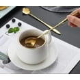 thumbnail image 5 of Juego de cucharas de flores, cucharas de té reutilizables de acero inoxidable, cuchara para revolver, cuchara de café, cuchara para mezclar, azúcar, postre, pastel, cuchara, helado, cucharas, vajilla para fiesta de té, juego de 4 - Style2 brillar Electrónica, 5 of 5