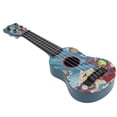 thumbnail image 4 of Juguete Ukelele Mini Guitarra Bling Bling de plástico para niños en edad preescolar Regalo Azul, 4 of 12