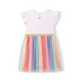 thumbnail image 5 of WIBACKER 2-7T Little Girl's Cotton Tutu Dress Rainbow Unicorn Summer Tulle Sundress, 5 of 9
