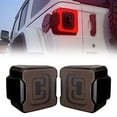 thumbnail image 1 of AMERICAN MODIFIED Smoked Tunnel Tail Lights Compatible w/ 2018-2023 Wrangler JL, 1 of 10