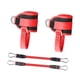 thumbnail image 3 of Juego de correas de soporte de tobillo ajustables, bandas de fitness para gimnasio, 25 x 8 cm, ligeras, multiusos, fáciles de instalar con anillos en Rojo, 3 of 8