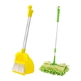 thumbnail image 1 of HILABEE Mini Broom and Dustpan Mop Set for Kids Children Housekeeping Cleaning Tools green mop, 1 of 9