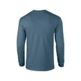 thumbnail image 4 of The Gildan Adult Ultra Cotton 6 oz Long Sleeve T-Shirt - INDIGO BLUE - L, 4 of 4