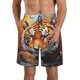 thumbnail image 1 of Fotbe Colorful Plant Tiger Trajes de Baño Estampados para Hombre, Shorts de Verano de Secado Rápido, Ropa de Playa, Bañadores-Small, 1 of 6