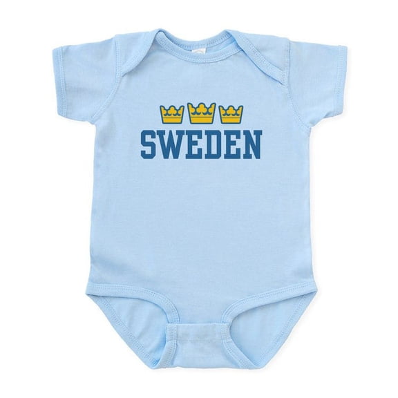 CafePress - Sweden Infant Bodysuit - Baby Light Bodysuit, Size Newborn - 24 Months