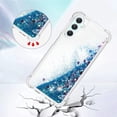 thumbnail image 4 of Case for Samsung Galaxy A25 5G Case Glitter Liquid Cute Clear Phone Case Floating Quicksand Shockproof Protective Bumper Soft TPU Case for Samsung Galaxy A25 5G Love Blue YB, 4 of 14