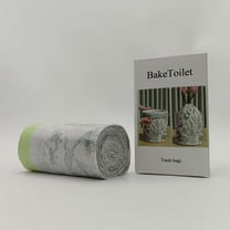 BakeToilet Trash bags 30 Gallon Plastic Trash Bags with Floral Design, 250 Count