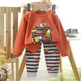 thumbnail image 2 of NIEWTR Toddler Boys Fall Contrast Color Outfits 6M 12M 18M Long Sleeve Sweatshirt Tops and Sweatpants Pant 2PCS Set for 0 6 12 18 24 M 1t 2t 3t 4t 5t 6t Pajamas & Dailywear Set，4-5 Years, 2 of 2