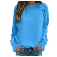 thumbnail image 1 of T-shirt à Manches Longues Col Rond Imprimé pour Femmes, Quotidien, Maison, Extérieur, Mode Urbaine, 1 of 5