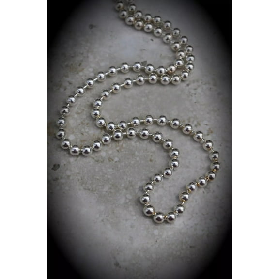 925 Sterling Silver 4mm Pallini Bead Ball Chain Necklace Italy 18''-30'' By Oliver & Navy
