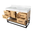 thumbnail image 6 of Ellis 48" Bathroom Vanity with Blonde Cabinet and Engineered Marble Countertop, 6 of 6
