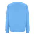 thumbnail image 6 of Blue Womens Tops Fashion Casual Women's Warm Sweatshirt Long Sleeve O Neck 2024 Autumn and Winter New Women's Sweatshirt Top Fall Outfits for Women 2025, 6 of 6