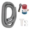 thumbnail image 1 of Pompe de cale avec drain de 1 à 1/8 po, kit d'installation de pompe de drainage inférieure 1100GP pour yacht marin, camping-car, DC12 V, 1 of 4