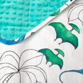 thumbnail image 2 of JumpOff Jo Standard Toddler Nap Mat Sleeping Bag for Preschool, 43 x 21 in - Blue Dino, 2 of 5
