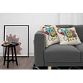 thumbnail image 3 of Ambesonne Retro Throw Pillow Cover 2 Pack, Music Graffiti Hip Hop, 16", Multicolor, 3 of 7