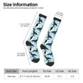 thumbnail image 3 of Bixox Penguins Whales Patterned Men's and Women's Knee Socks High Socks Outdoor Sports Socks, 3 of 5