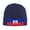 Navy Blue, variant on Haitian Flag Winter Beanie Hats for Men Women Warm Cozy Knitted Cuffed Skull Cap Blue