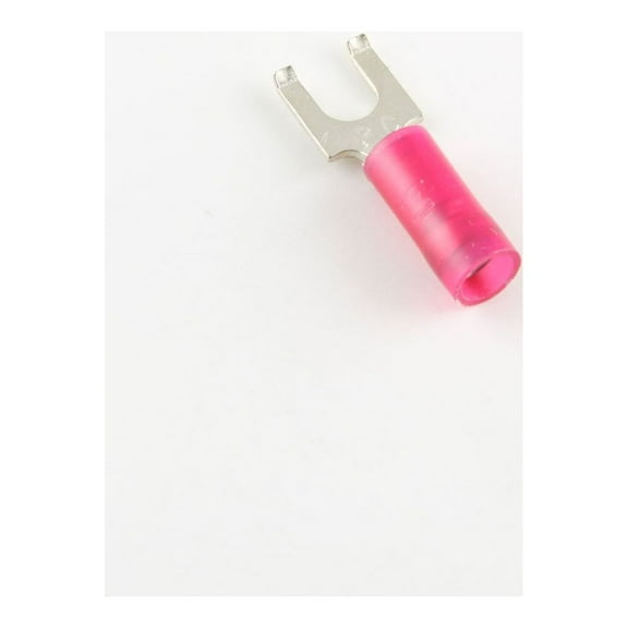 22-18 Ga. Nylon-Insulated Flanged Fork Terminals, #8 Stud - (pack of 50)