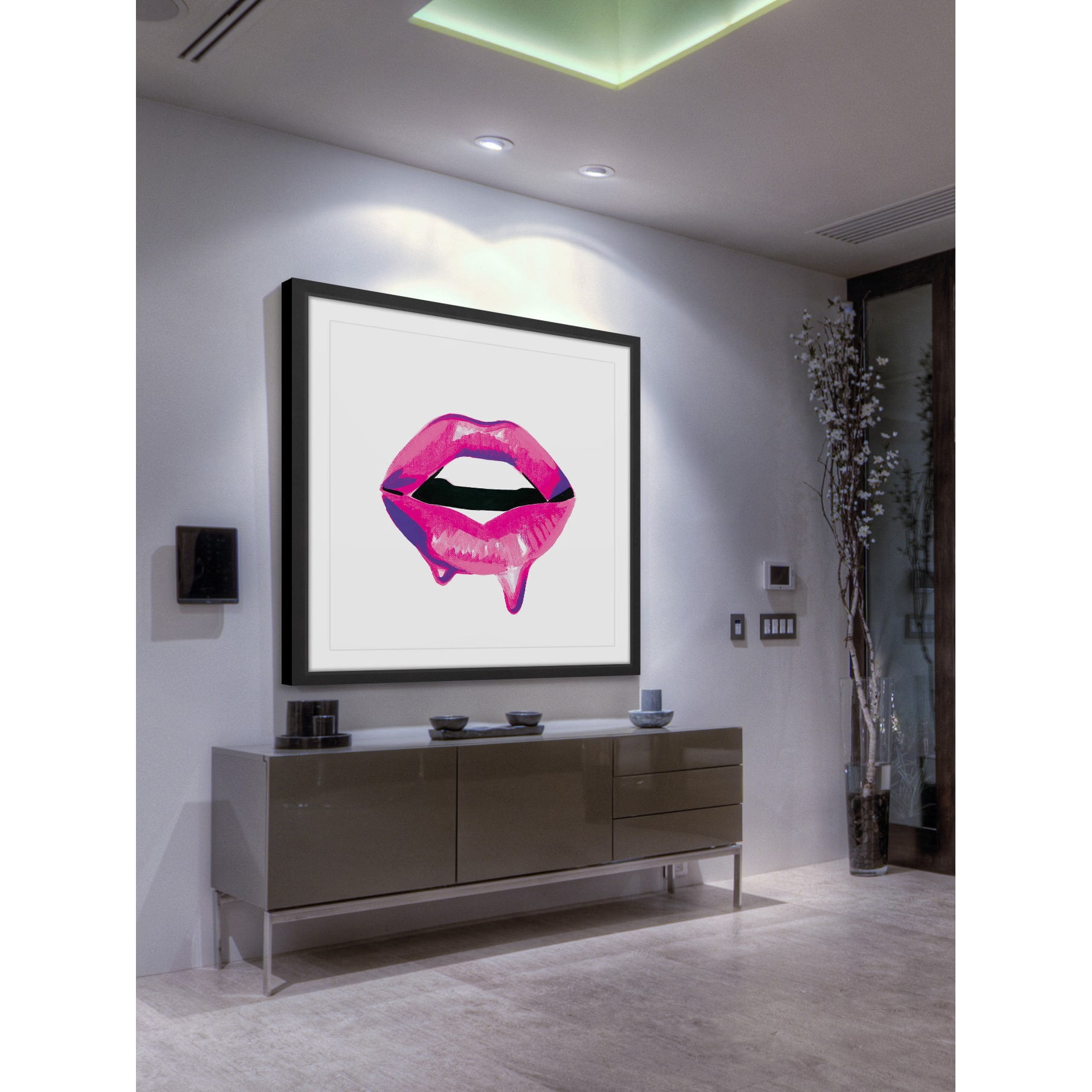 "Dewy Mouth" Framed Painting Print
