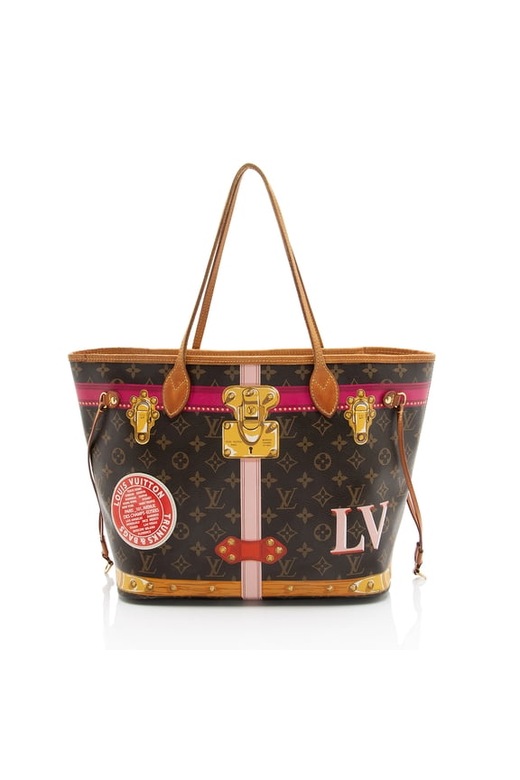 Pre-Owned Louis Vuitton Limited Edition Monogram Canvas Summer Trunk Neverfull MM Tote