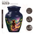 thumbnail image 2 of JAGASY Teddy bear Miniature Urn for Boy - Dark Blue Urn for Ashes for Women & Men- Butterfly Forest Fireflies Decorative Urns for Girl - Flowers Keepsake Cremation Urns for Child - (3 Inch), 2 of 7