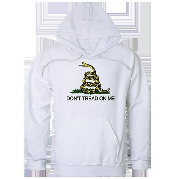 Rapid Dominance  Gadsden Graphic Pullover Sweatshirt, White - Large